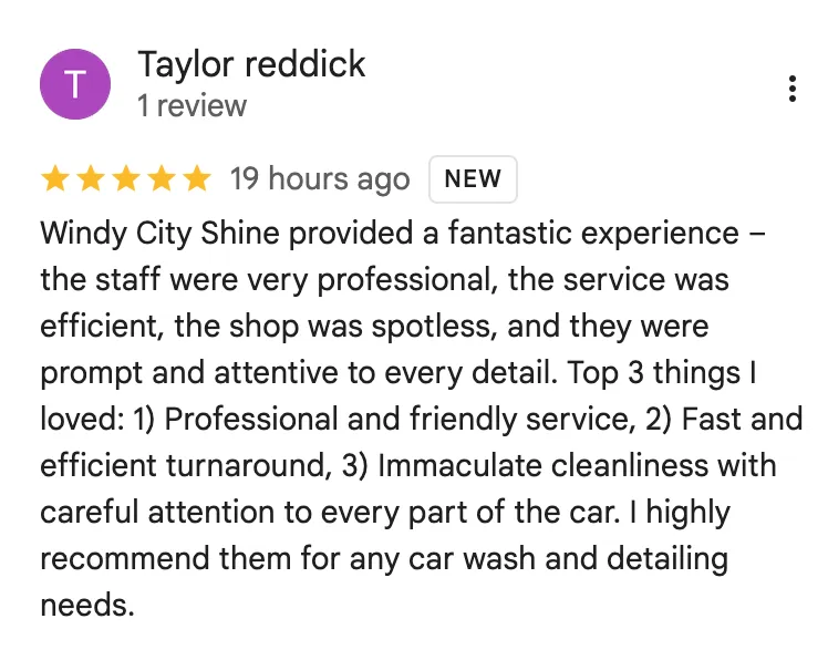 Google review from Delphine Channels